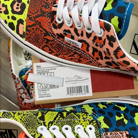 VANS ERA PATCHWORK LEOPARD/SNAKE women’s - Picture 12 of 16